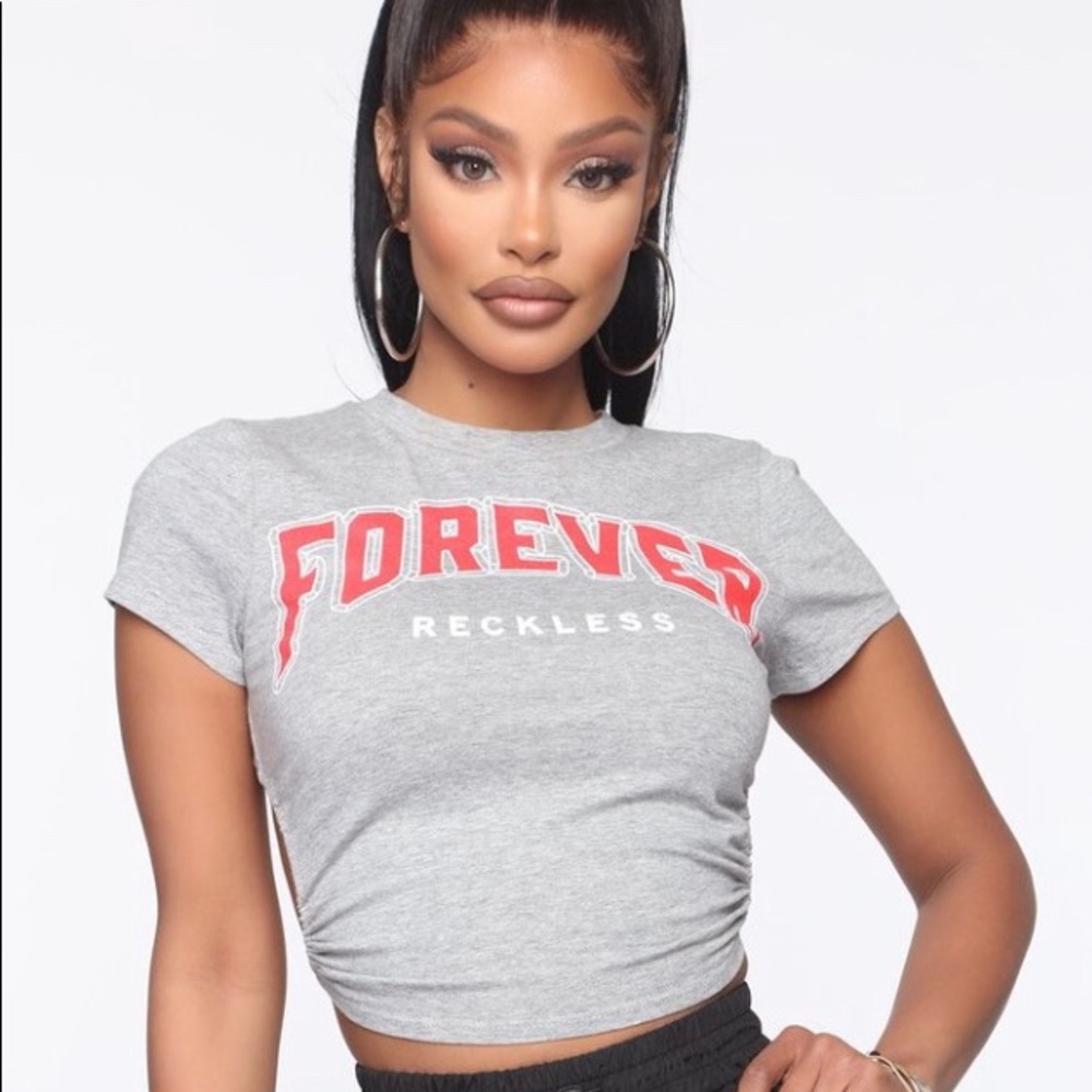 FashionNova “Forever Reckless” Backless Top, 3X